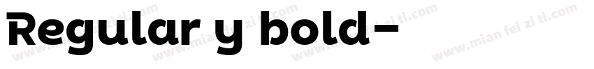 Regular y bold字体转换